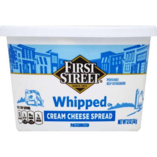 First Street Cream Cheese Spread, Whipped