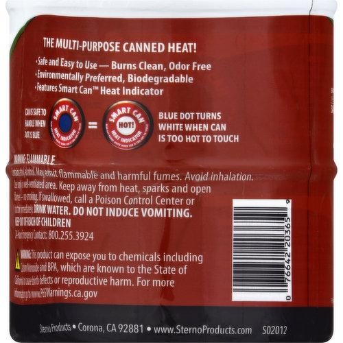 Canned heat, Sterno Green, 2 Pack
