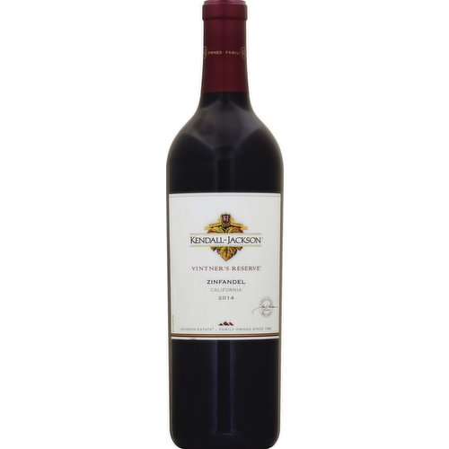 Kendall-Jackson Zinfandel, Jackson Estate, California, 2014