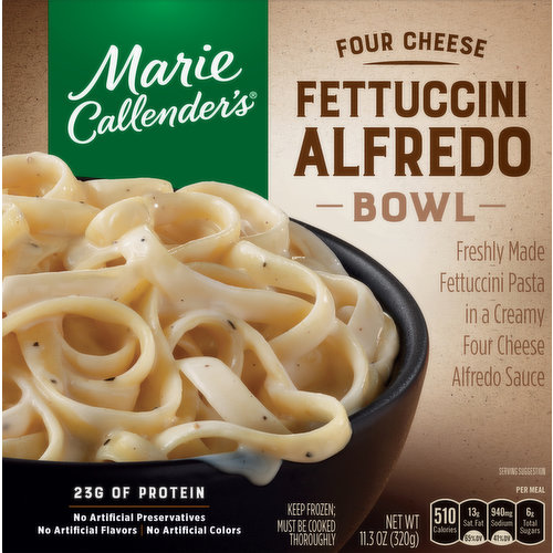 Marie Callender's Four Cheese Fettuccini Alfredo Bowl Frozen Meal