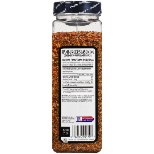 McCormick Hamburger Seasoning