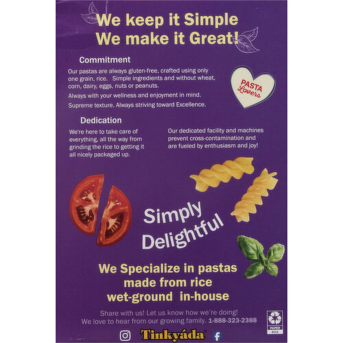 Tinkyada Gluten-Free Brown Rice Spirals