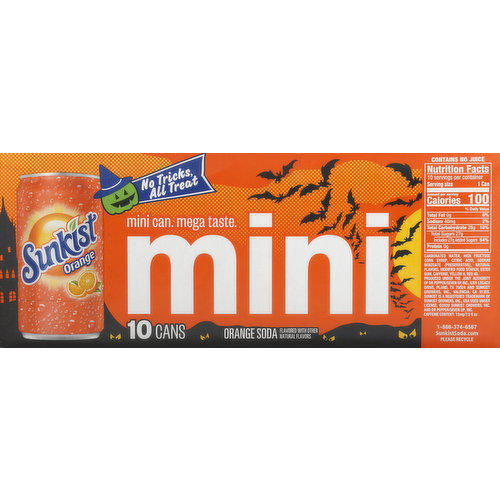 Sunkist Soda, Orange, Mini