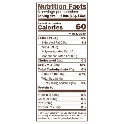 Nature's Own Keto Soft Burger White Buns