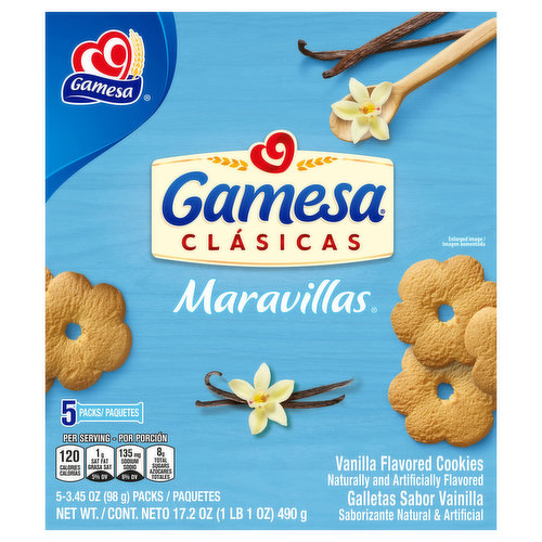 Gamesa Cookies, Vanilla Flavored