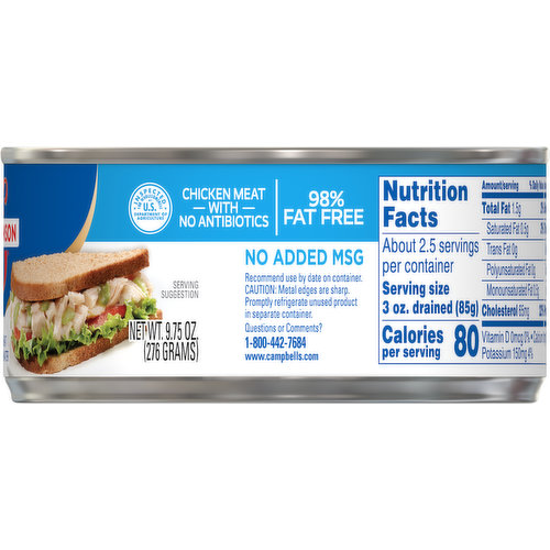 Swanson Chicken Breast, Premium Chunk, White