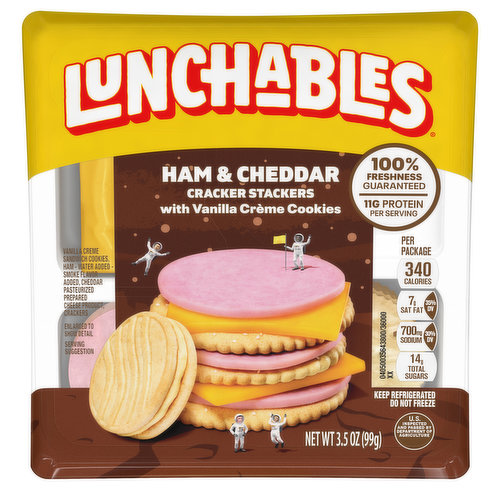 Lunchables Cracker Stackers, Ham & Cheddar