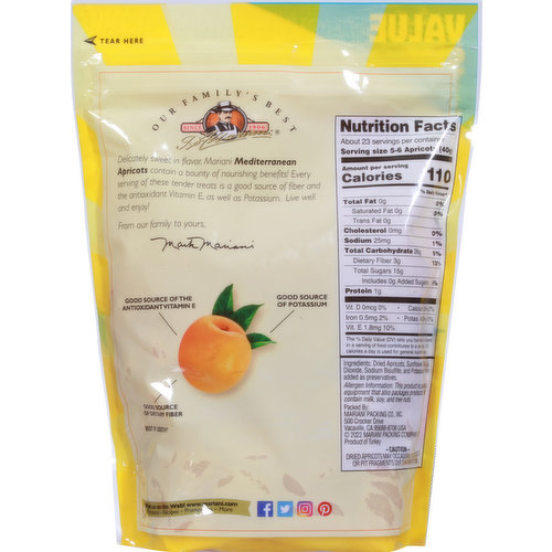 Mariani Apricots, Mediterranean, Value Size