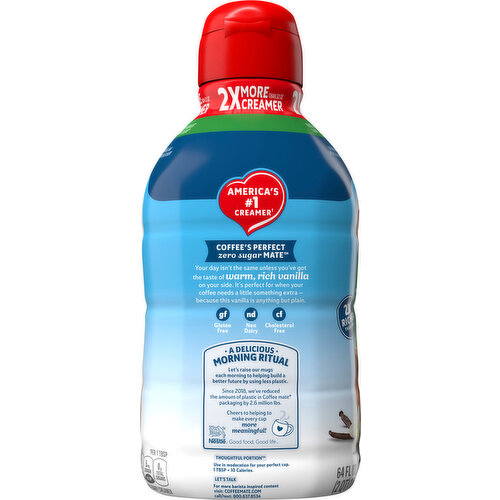 Coffee-Mate Creamer, Non Dairy, Zero Sugar, French Vanilla