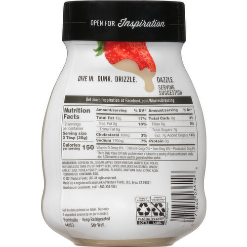 Marie's Dressing, Poppy Seed