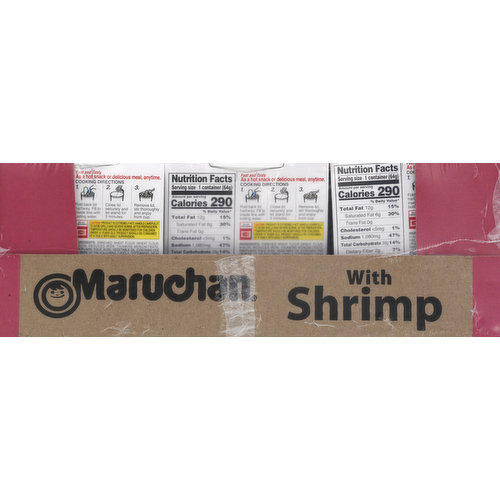 Maruchan Noodle Soup, with Shrimp, Ramen