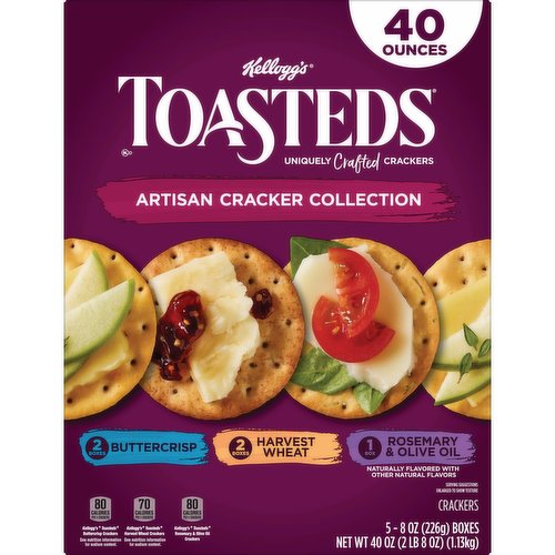 Toasted Crackers, Variety Pack