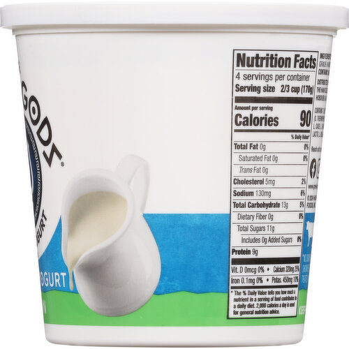 The Greek Gods Greek Style Nonfat Plain Yogurt