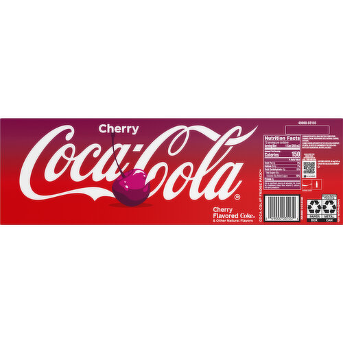 Coca-Cola Cherry Soda Soft Drink Cans
