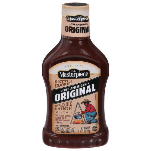 KC Masterpiece Barbecue Sauce, The American Original, Kettle Cooked