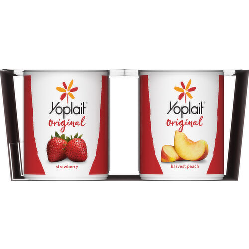 Yoplait Low Fat Strawberry/Harvest Peach Yogurt