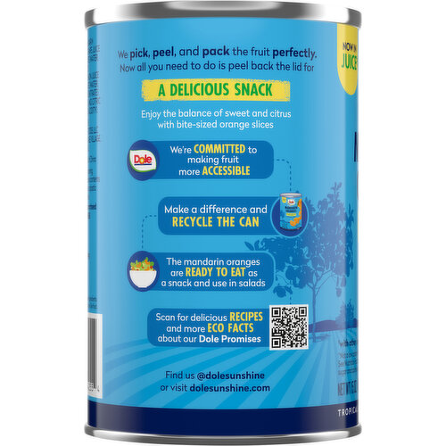 Dole No Sugar Added Mandarin Oranges in 100% Fruit Juice