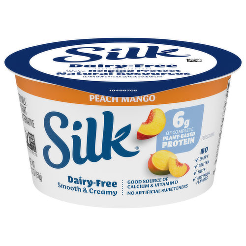 Silk Yogurt Alternative, Dairy-Free, Peach Mango