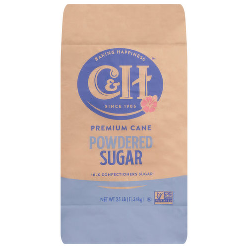 C&H Sugar, Powdered, Premium Cane