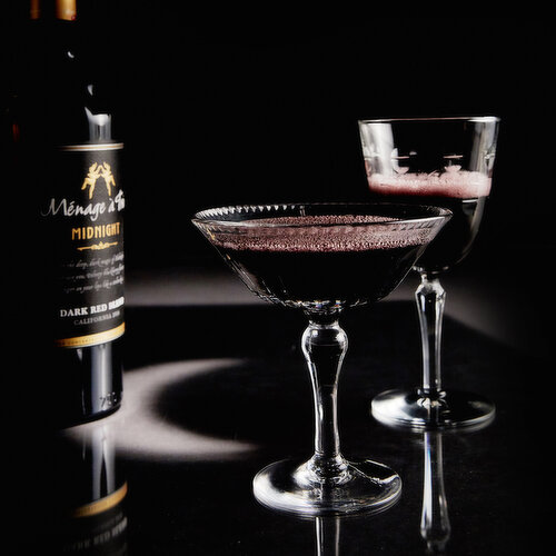 Menage a Trois Dark Red Blend Midnight California Wine