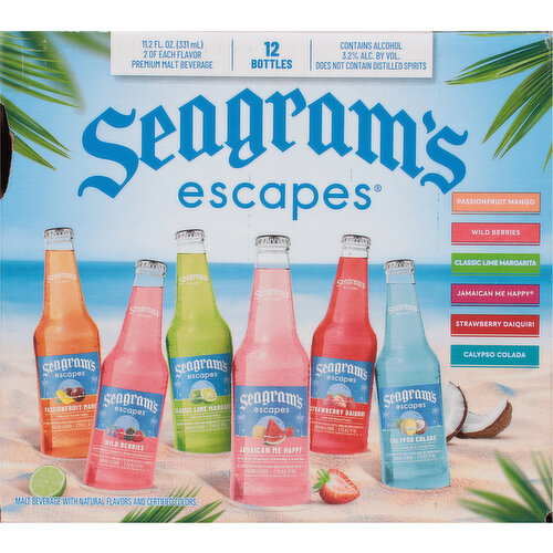 Seagram's Escapes Assorted Malt Beverage