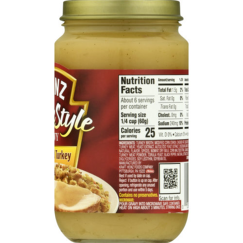 Heinz Turkey Gravy, Homestyle
