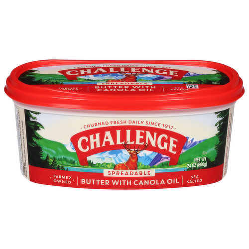 Challenge Butter, with Canola Oil, Sea Salted, Spreadable