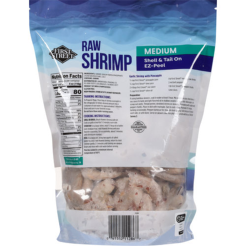 First Street Shrimp, Raw, Medium