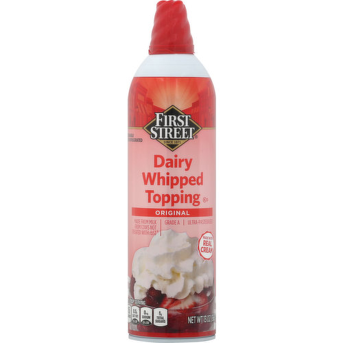 First Street Dairy Whipped Topping, Original