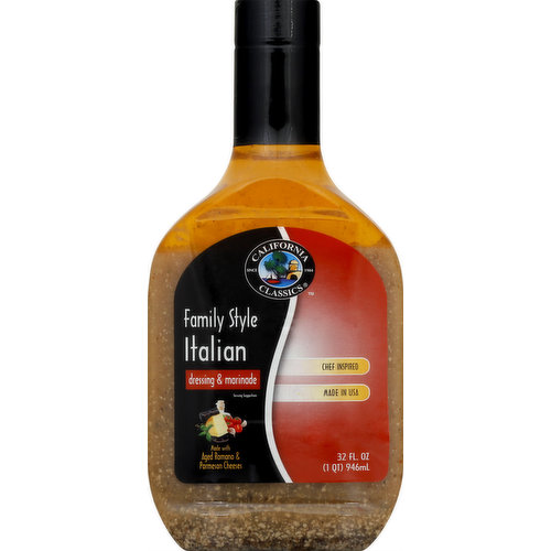 California Classics Dressing & Marinade, Italian, Family Style