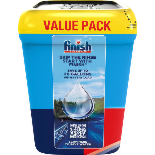 Finish Automatic Tabs Dishwasher Detergent Value Pack