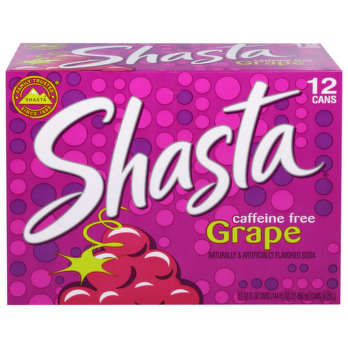 Shasta Soda, Caffeine Free, Grape