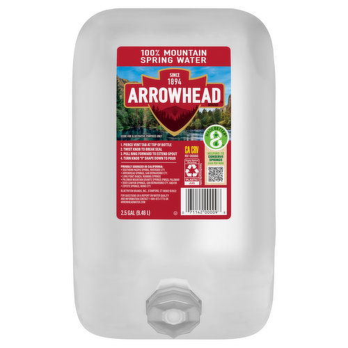 Arrowhead 2.5 Gallon Water, 100% Mountain Spring Water