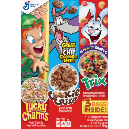 General Mills Cereal, Lucky Charms/Cookie Crisp/Trix