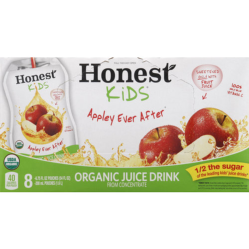 Honest Juice Drink, Organic, Appley Ever After