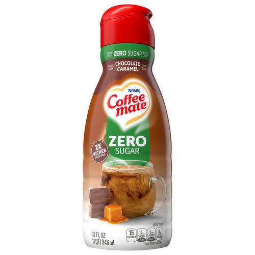 Coffee-Mate Creamer, Non-Dairy, Zero Sugar, Chocolate Caramel