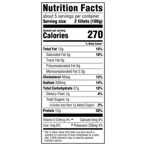 Van de Kamp's Crunchy Breaded Fillets