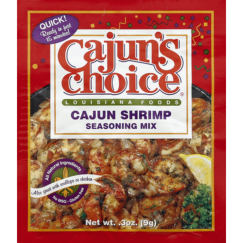 Cajuns Choice Seasoning Mix, Cajun Shrimp