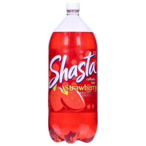 Shasta Soda, Caffeine Free, Strawberry