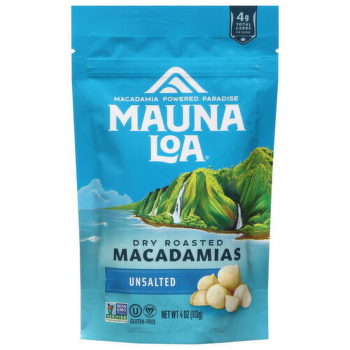 Mauna Loa Macadamias, Unsalted, Dry Roasted