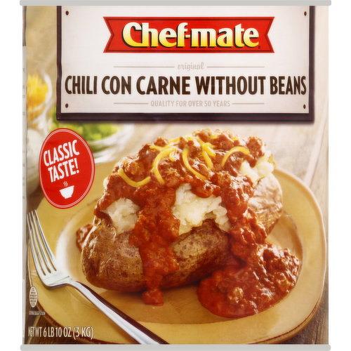 chef-mate Chili Con Carne, Without Beans, Original