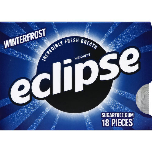 Eclipse Gum, Sugarfree, Winterfrost