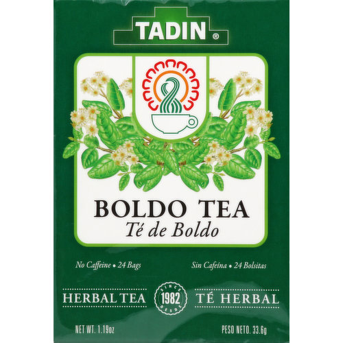 Tadin Herbal Tea, Boldo, Bags