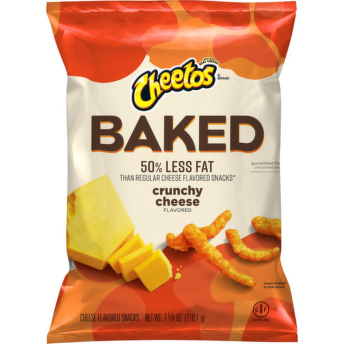 Cheetos Cheese Flavored Snacks, Crunchy Cheese Flavored, Baked