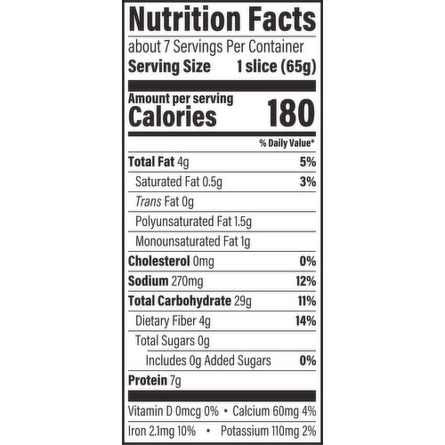 The Rustik Oven Hearty Grains & Seeds Whole Grain Bread, 16 oz