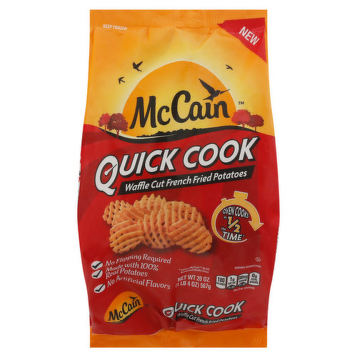 McCain French Fried Potatoes, Waffle Cut, Quick Cook