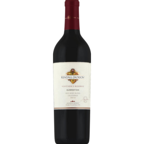 Kendall-Jackson Red Wine Blend, Summation, California, 2012