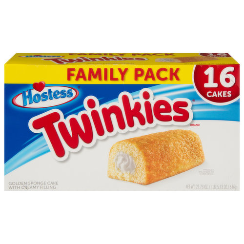 Hostess Sponge Cake, Golden, Family Pack
