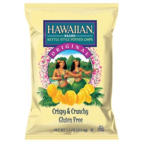 Hawaiian Potato Chips, Original, Kettle Style