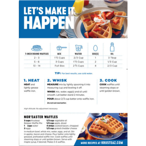 Krusteaz Waffle Mix, Belgian